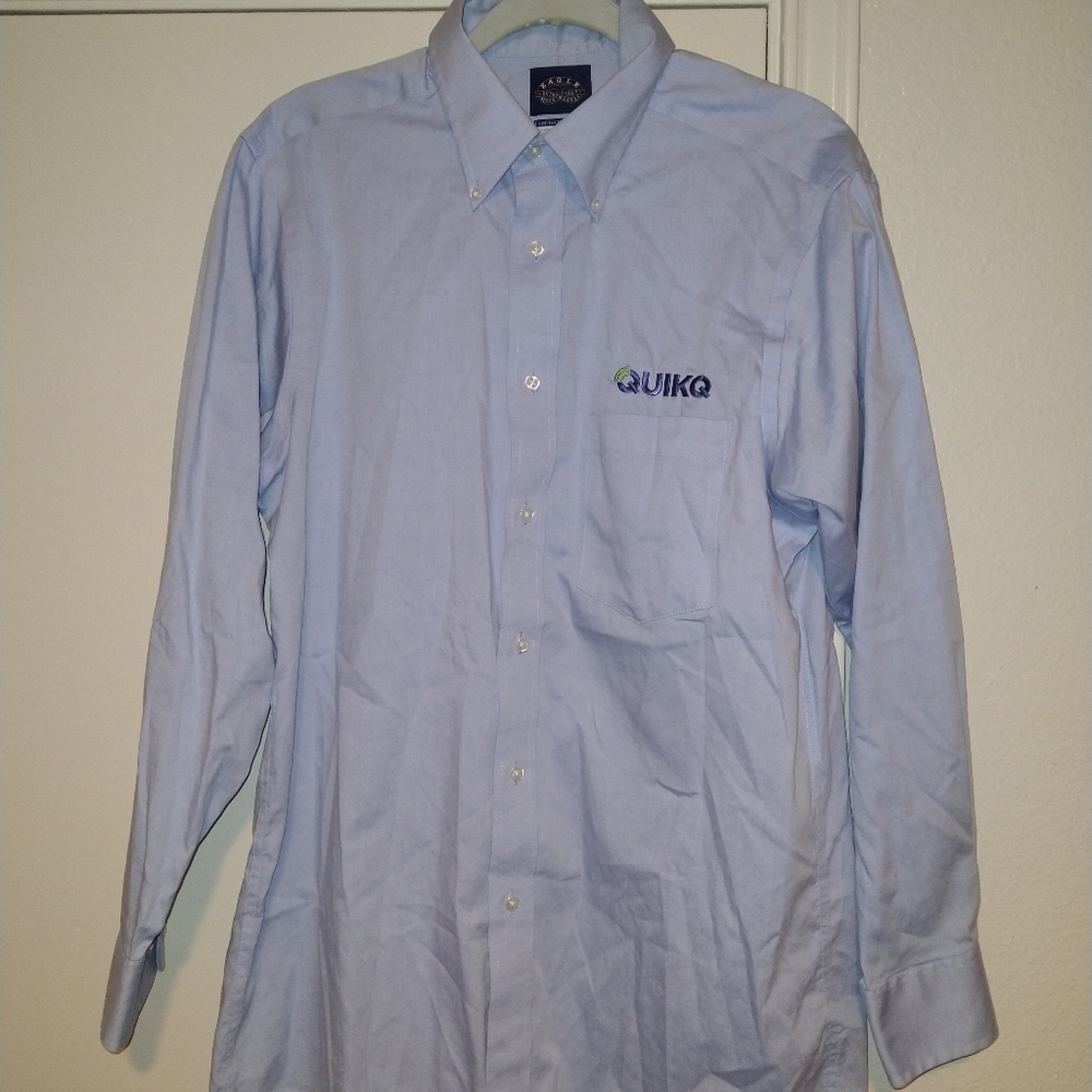 Eagle Shirtmakers Non-Iron Regular Fit Collar Dress Shirt Men's sz 15.5 32/33